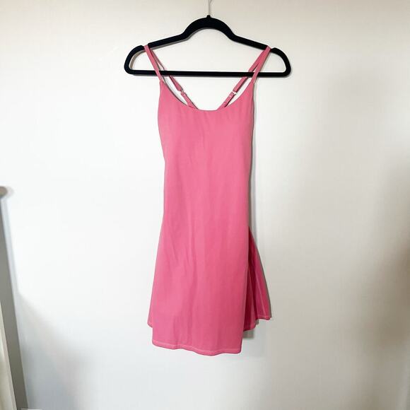 Halara Pink Everyday Cloudful Fabric 2-in-1 Flare Workout Dress S long - Picture 1 of 6